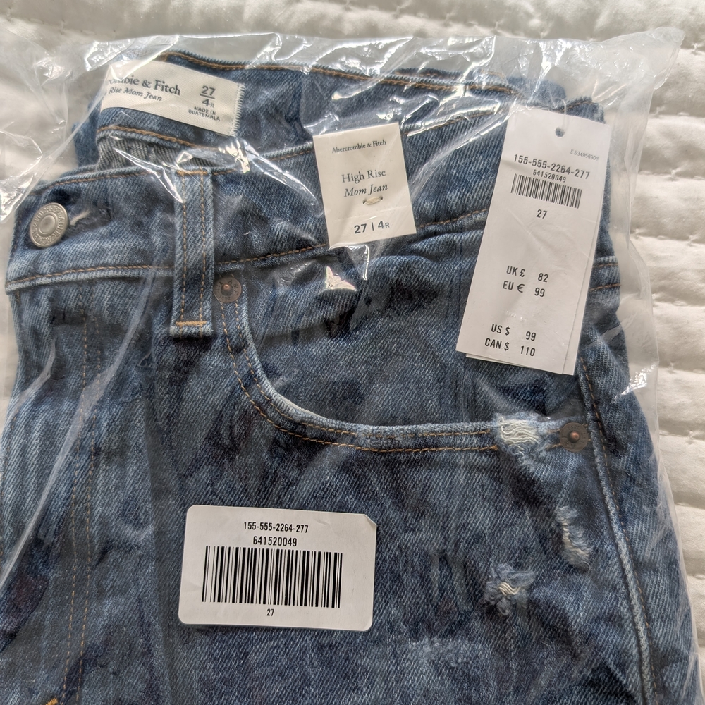 Abercrombie & Fitch Blue Denim Jeans